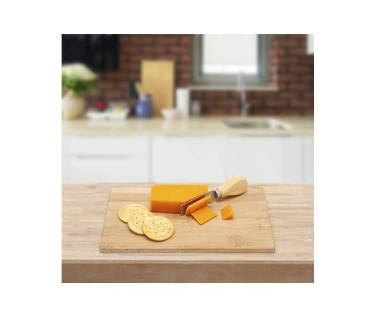 4 Piece Cheese Knife Set with Bamboo Wood Handles and Stainless Steel Blades for Cutting and Serving Cheese with Elegance and High Quality for Events and Hospitality - Image 3