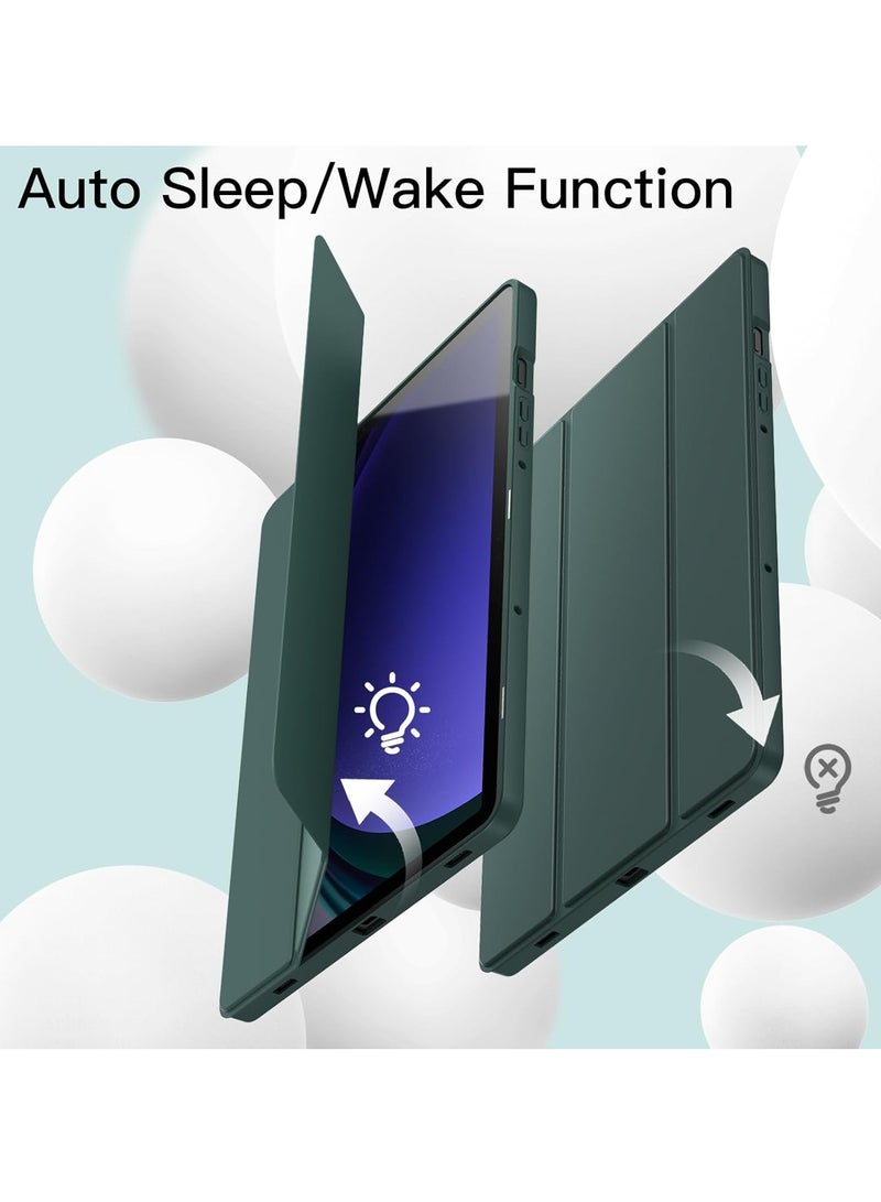 DUSALA Case for Samsung Galaxy Tab S9 11 Inch with S Pen Holder, Soft TPU Tri-Fold Stand Protective Tablet Cover, Support S Pen Charging, Auto Wake/Sleep - Image 5