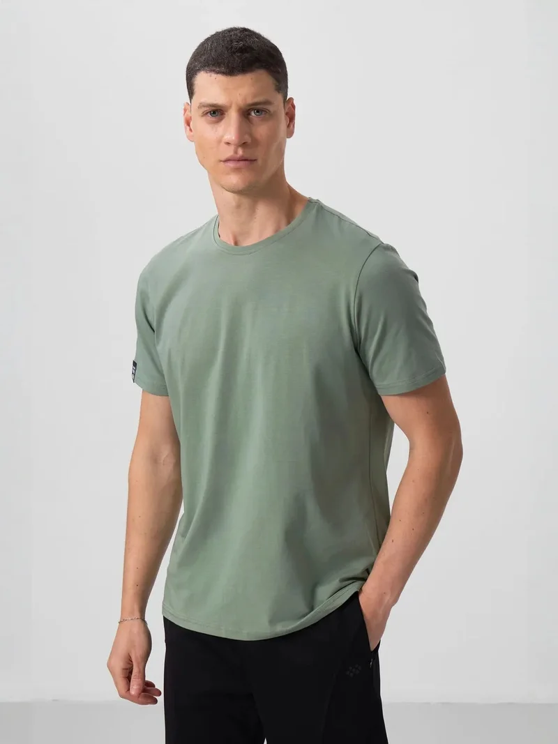 تومي لايف TOMMY Men's Cotton Elastane Crew Neck T-Shirt