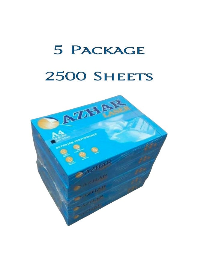 أزهار ورق طباعة وتصوير أزهار 70 جرام - 5 عبوات - 2500 ورقة - Image 1