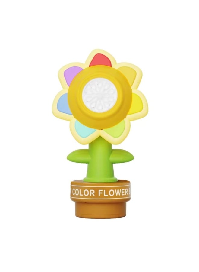 Sunflower Bubble Machine for Car – Dancing Bubble Maker with Remote, Lights & 10 Extra Soap Packs – Fun Swing Bubble Machine for Parades, Road Trips & Parties  - Image 1