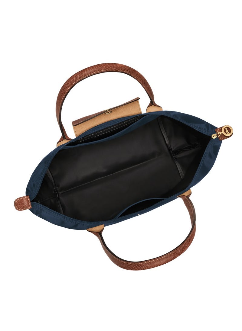Longchamp women's large tote bag, handbag, shoulder bag, navy blue classic style Topic  - Image 5