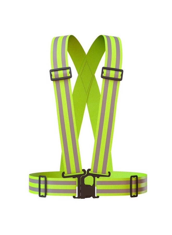 Apace Vision Reflective Vest (2 Pack) ; Lightweight, Adjustable & Elastic ; Safety & High Visibility For Running, Jogging, Walking, Cycling ; Fits Over Outdoor Clothing Motorcycle Jacket, Running Gear;Shirt - Image 5