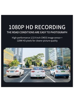 FPC 3 Channels Mirror Camera WiFi Car Video Recorder Rearview Dash Cam Front and Inside with Rear Camera Full Touch Screen HD 1080P  - Image 5