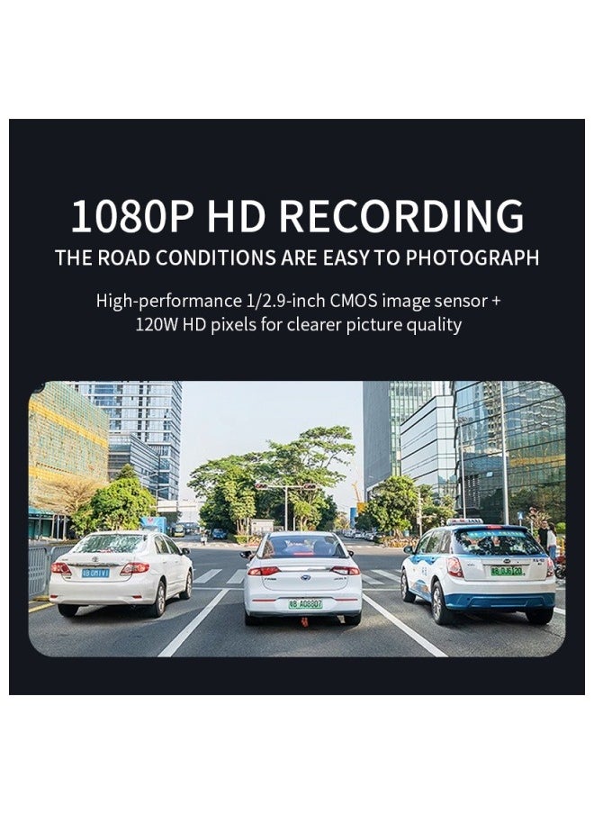 FPC "9.66" Touch Screen Dash Cam Rear View Mirror | 3 Cameras (Front/Inside/Rear) | APP Control | HD Night Vision | Privacy Protection | Top Seller in UAE  - Image 5
