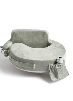 My Brest Friend Super Deluxe Nursing Pillow For Breastfeeding And Bottlefeeding With Lumbar Support Feeding Pillow With Convenient Pocket And Removable Slipcover Platinum Platinum  - Image 1