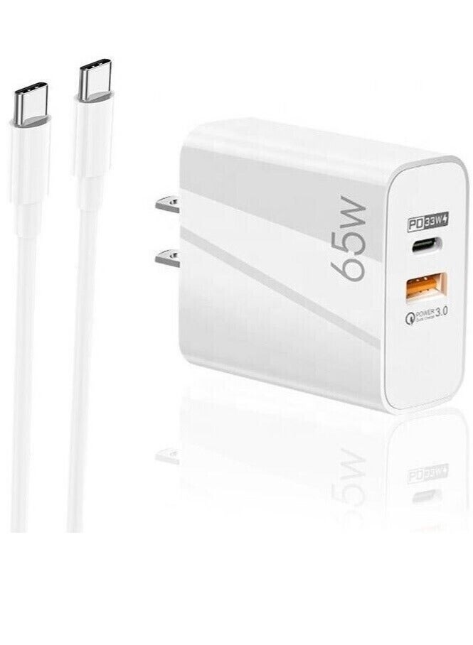 MUNTAQI 65W Fast Charge Adapter For MacBook Pro Laptop Type C PD Quick Phone Charger For iPhone 13 11 iPad Huawei Samsung - Image 1