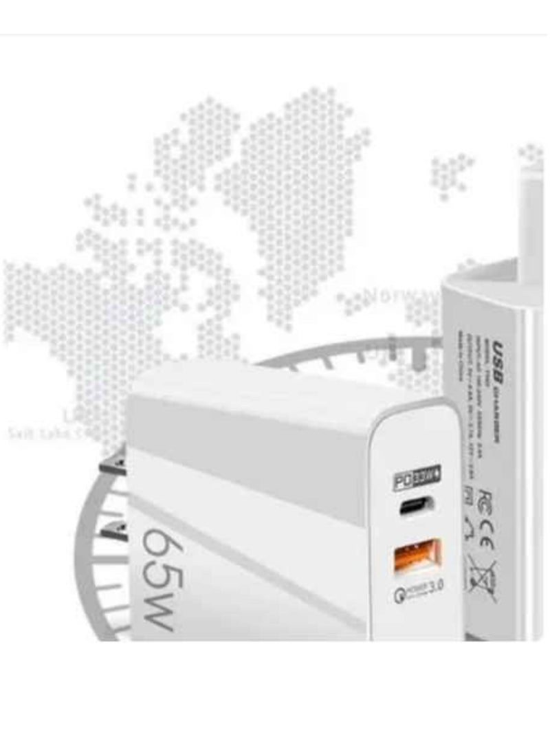 MUNTAQI 65W Fast Charge Adapter For MacBook Pro Laptop Type C PD Quick Phone Charger For iPhone 13 11 iPad Huawei Samsung - Image 3