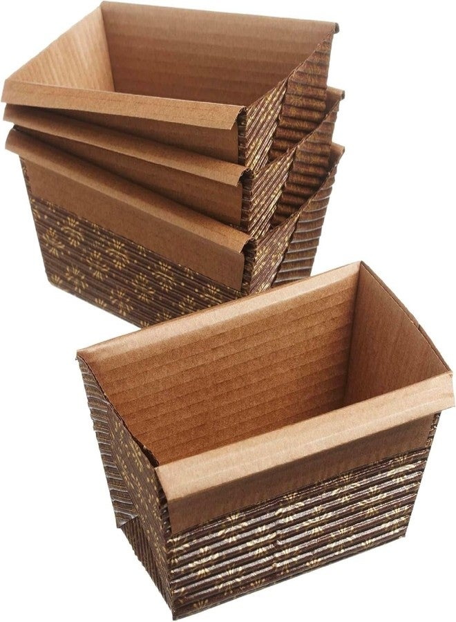 Regency Wraps Loaf Pans, Small, 4" X 2" x 2", 12 Pack, Disposable Stand Alone Baking Molds for Quick Breads, Banana and Zucchini, NEW Crush Resistant Packaging - Image 1