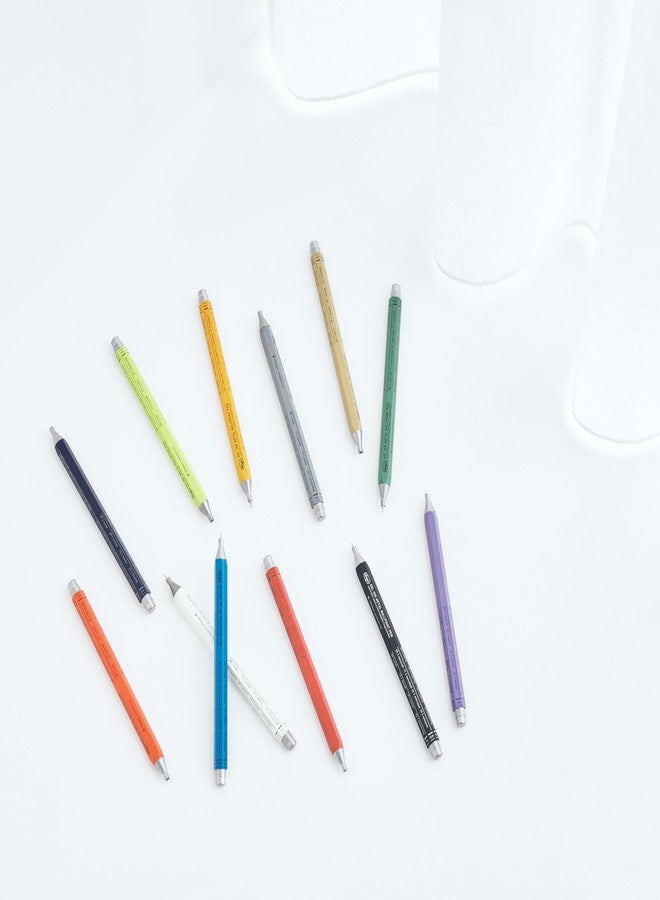 MARK'STYLE days, Gel Ink Metal Ballpoint Pen - 0.5mm Retractable Black Ink, Retro styling Light Weigh Pen, Made in Japan- Perfect for School, Office, and Journaling (Orange) - Image 3