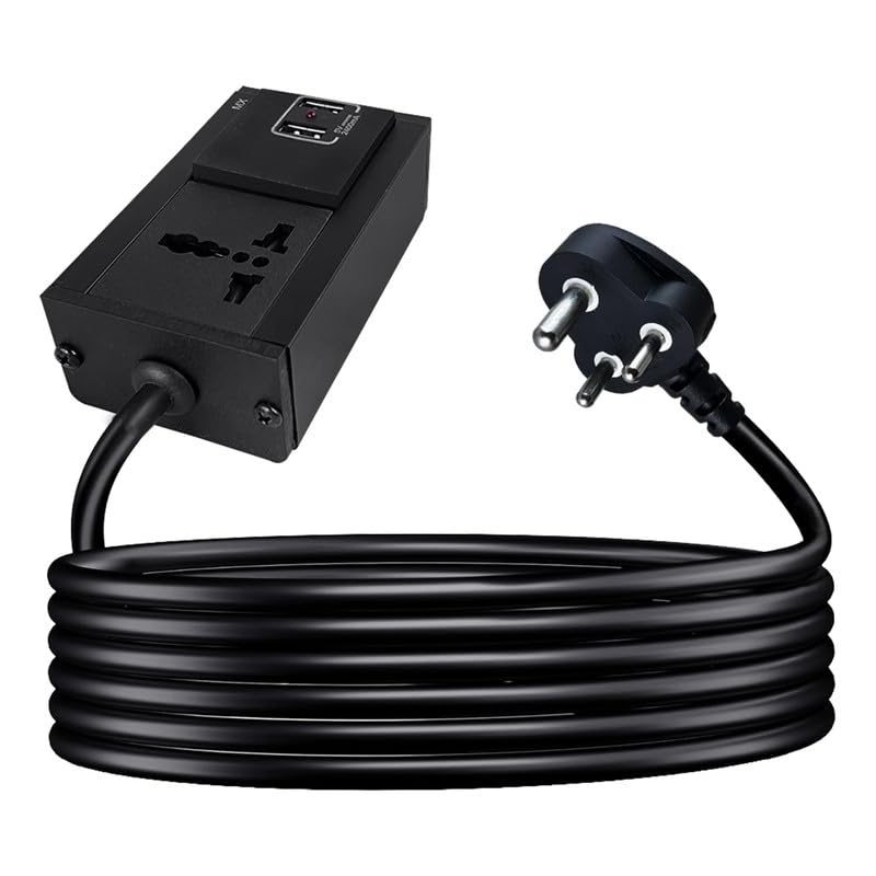 MX Single Socket Extension Board with 30 Meter Heavy Duty Long Wire Cord Use to Exetend Power Socket 2500W 10A Wire Extender with Plug Perent (20 Mtr, Universal Socket + 95W USB-C + USB-A) - Image 1