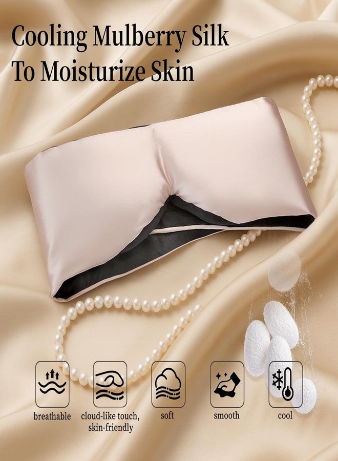USlixury® 3D Contoured Silk Sleep Mask, Total Blackout&Zero Eye Pressure - Image 4
