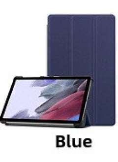Applicable To Samsung Tab A8 SM-X200 X205 Tablet Protective Case A7 Tri-fold S9FE/S6lite Casco-Color:Dark Blue-Applicable Model:S9FE/S9-11cun