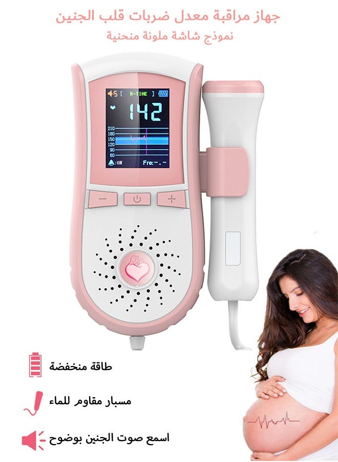 Urit Ultrasound Doppler Fetal Heart Rate Monitor, Prenatal Heartrate Monitor, with LCD Screen  - Image 1