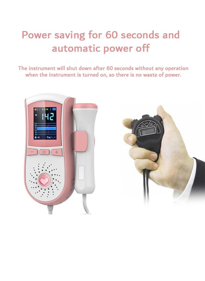Urit Ultrasound Doppler Fetal Heart Rate Monitor, Prenatal Heartrate Monitor, with LCD Screen  - Image 4