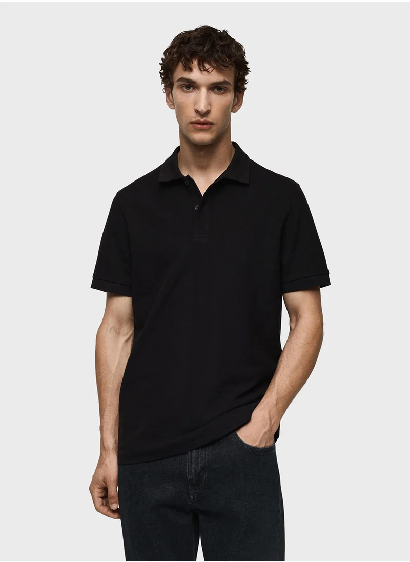 Mango Man Essential Pique Polo