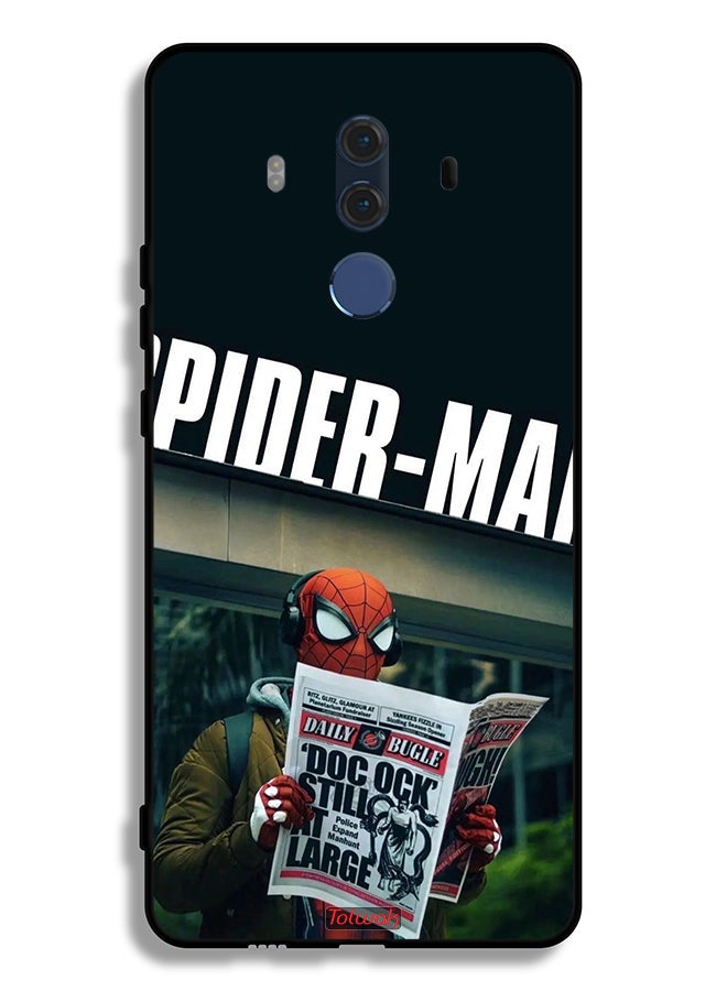 Tolwak Huawei Mate 10 Pro Protective Case Cover Spiderman Reading Newspaper - Image 2