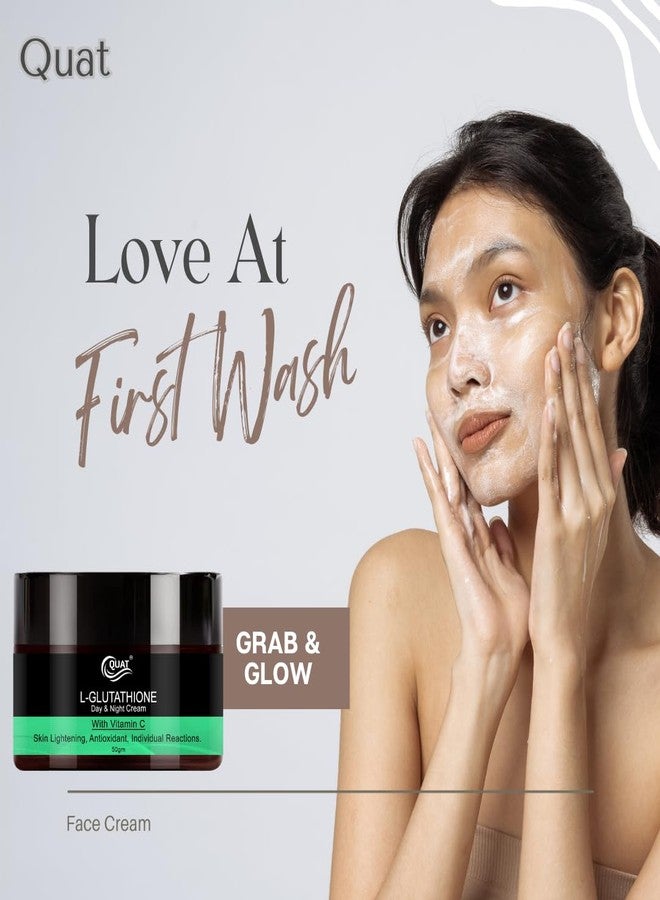QUAT L-Glutathione and Vitamin C Infused Face Cream: Brightening & Anti-Aging (50 g) - Image 1