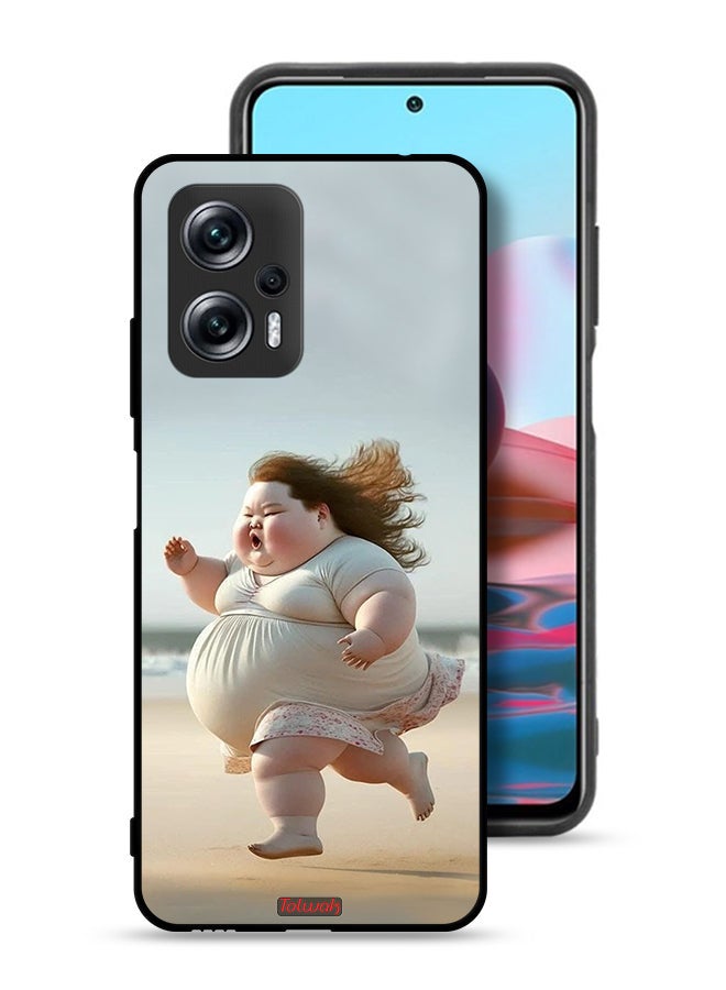 Tolwak Xiaomi Poco X4 GT Protective Case Cover Fatty Baby Girl Running - Image 1