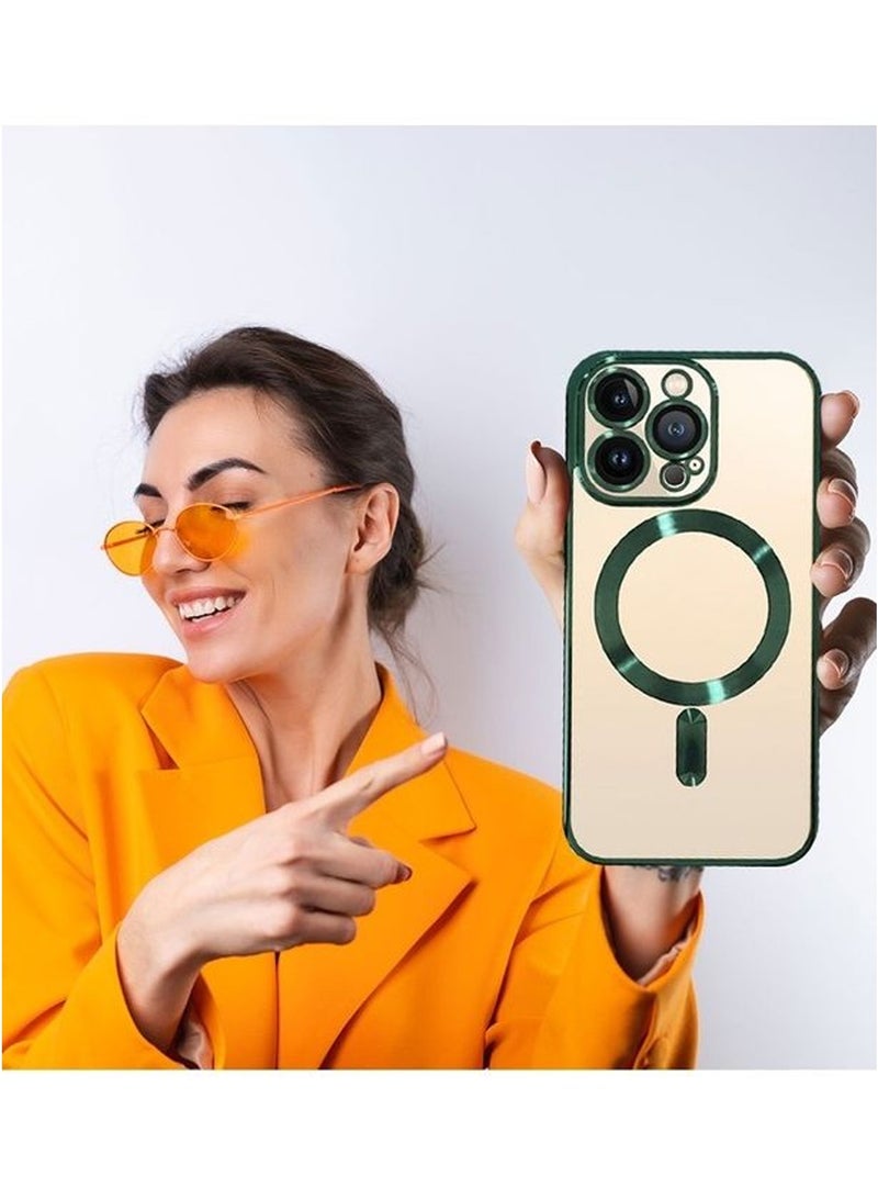 CATANES Electroplating Shockproof Case Cover for Apple iPhone 13 Pro Max - Green - Image 5