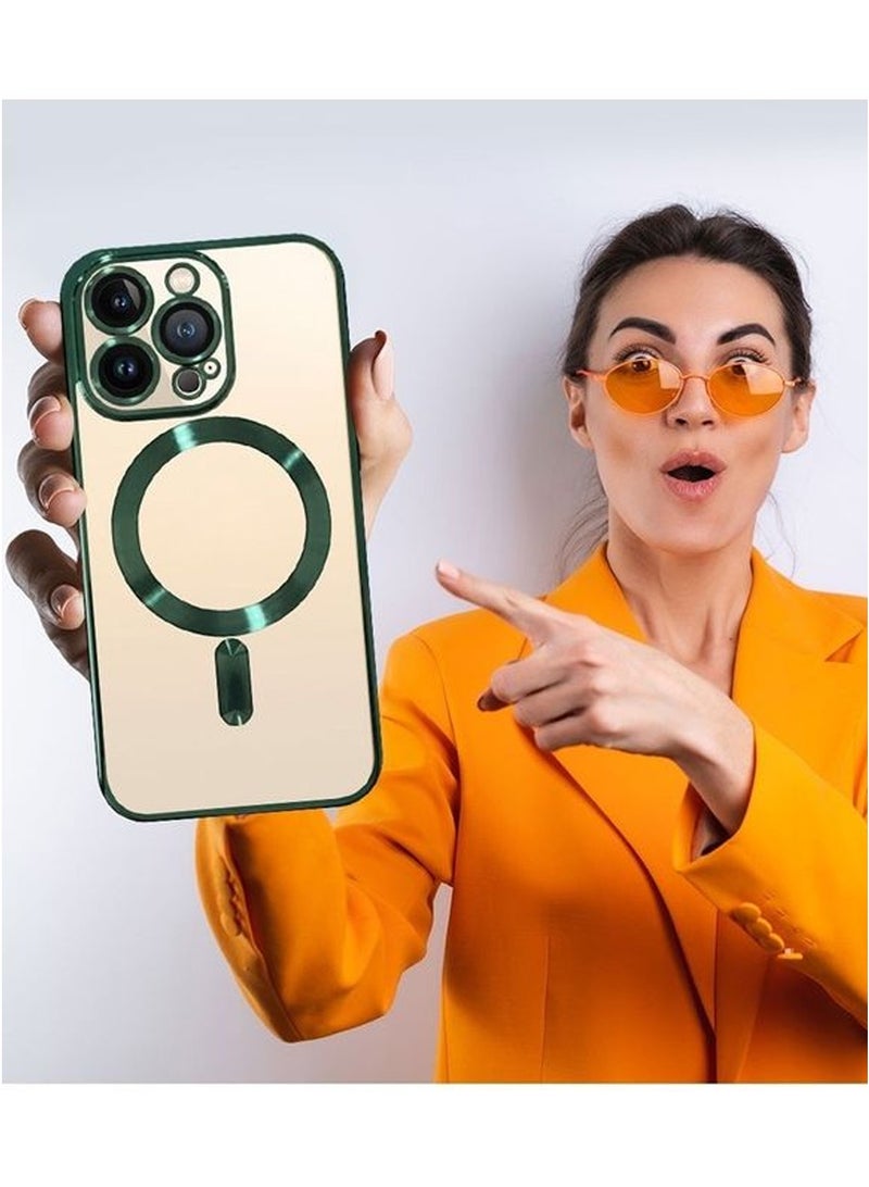 CATANES Electroplating Shockproof Case Cover for Apple iPhone 13 Pro Max - Green - Image 4