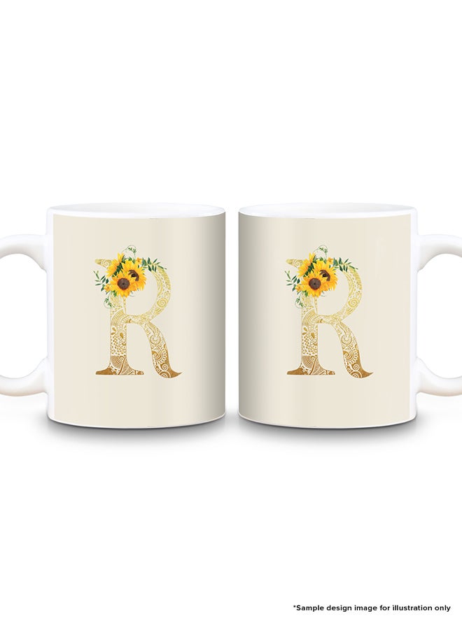 Designer Printed Coffee Mug 11oz Ceramic Personalised Gift Mugs Cup -Custom Monogram Initial Letter Floral Pattern Alphabet - M (Albescent White) - pzsku/Z7139E41221CB938E6627Z/45/_/1718027730/b86083a4-80c1-4907-8d02-aa6dbe7b202b