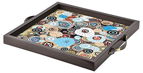 Printelligent Serving Tray Can be Used in Any Occasion of Family Single Piece in Brown Colour (Large 14 x 14 Inch) - Image 2