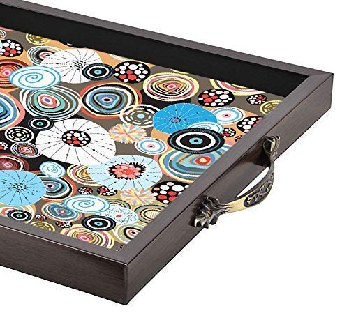 Printelligent Serving Tray Can be Used in Any Occasion of Family Single Piece in Brown Colour (Large 14 x 14 Inch) - Image 3