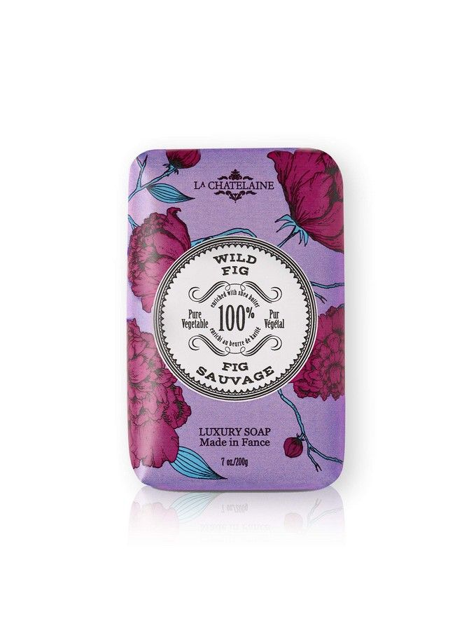 La Chatelaine Luxury Bar Soap | Natural Shea Formula (Wild Fig 7 Oz) - Image 2