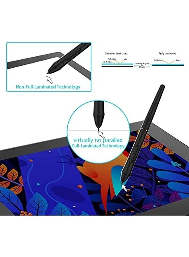 Veikk VK1200 Graphic Drawing Tablet with Screen | 11.6" Full-Laminated Display, Battery-Free Pen with 8192 Pressure Levels & Tilt Support, 6 Shortcut Keys - Image 3