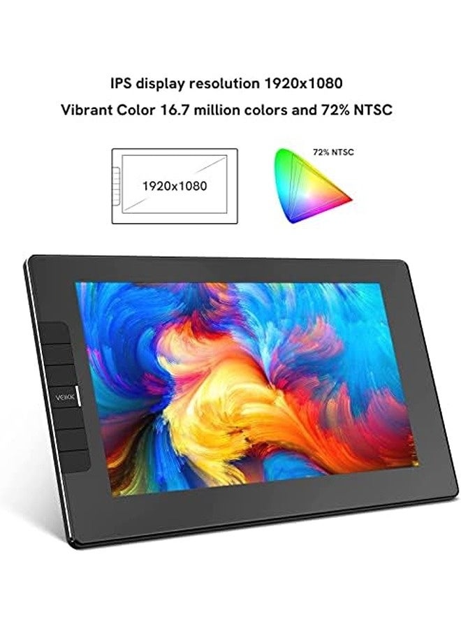 Veikk VK1200 Graphic Drawing Tablet with Screen | 11.6" Full-Laminated Display, Battery-Free Pen with 8192 Pressure Levels & Tilt Support, 6 Shortcut Keys - Image 5