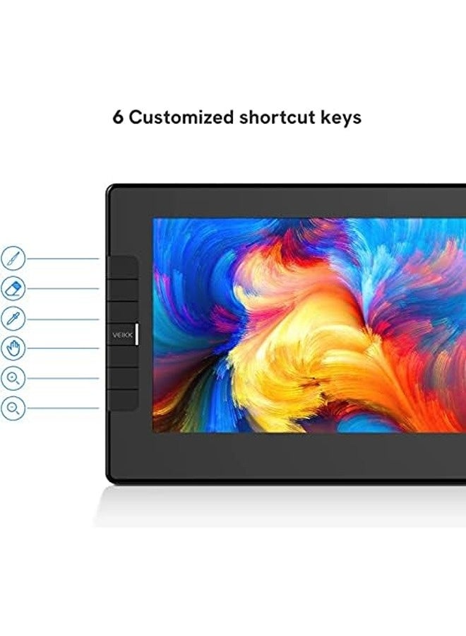 Veikk VK1200 Graphic Drawing Tablet with Screen | 11.6" Full-Laminated Display, Battery-Free Pen with 8192 Pressure Levels & Tilt Support, 6 Shortcut Keys - Image 2