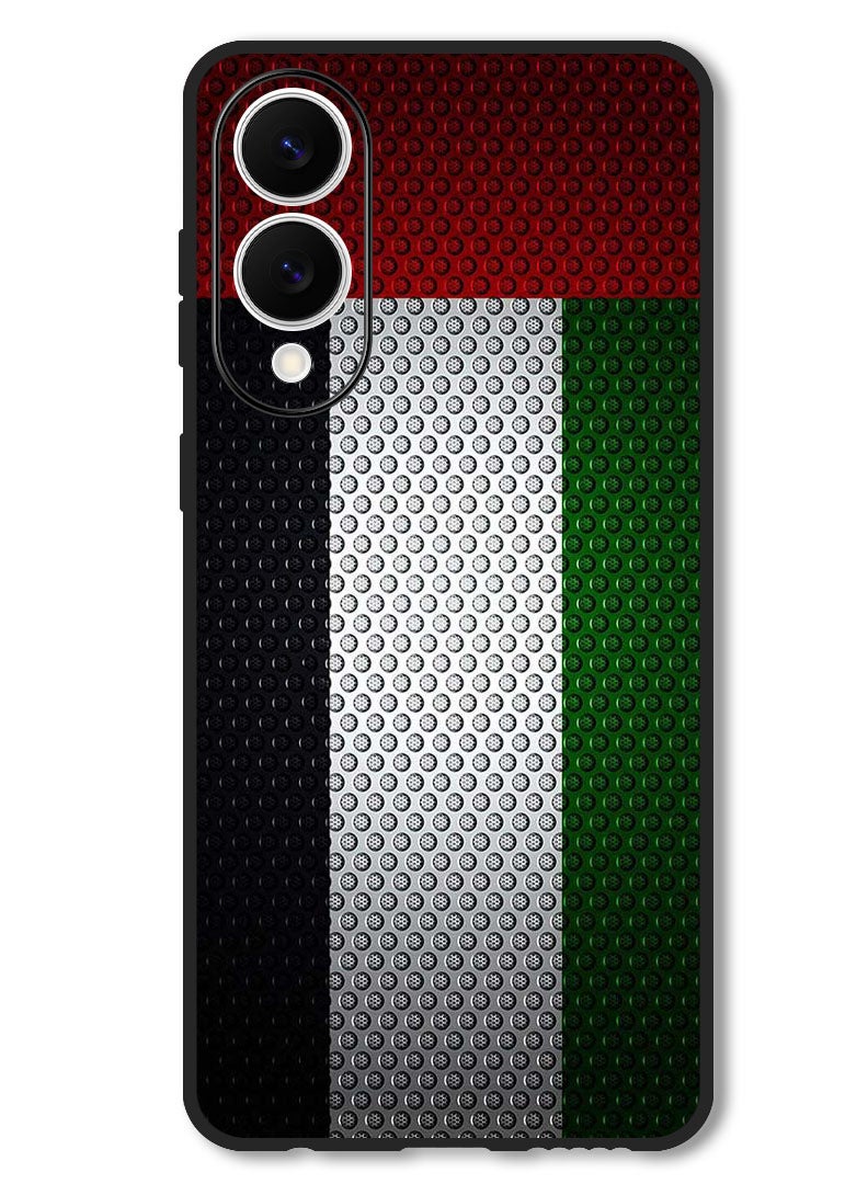 Theodor Case Compatible with Samsung Galaxy S25 Edge 6.7 Inch Protection Shockproof Bumper Cover UAE Flag - Image 1