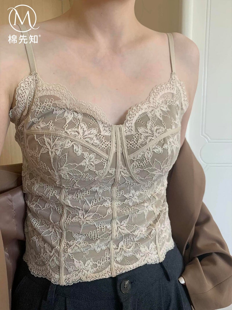 French Lace Camisole for Women - Thin, Comfortable, and Stylish Summer Underwear - Image 1