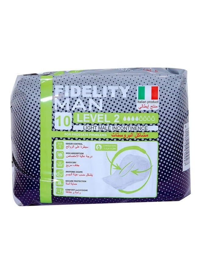 Man Level 2 Pants 10s | High Absorbency Leak-Proof Male Incontinence Diapers for Men