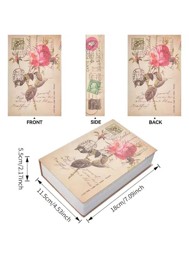 Portable Book Safe With Combination Lock Rose Code Secure Storage Box For Valuables - Image 4