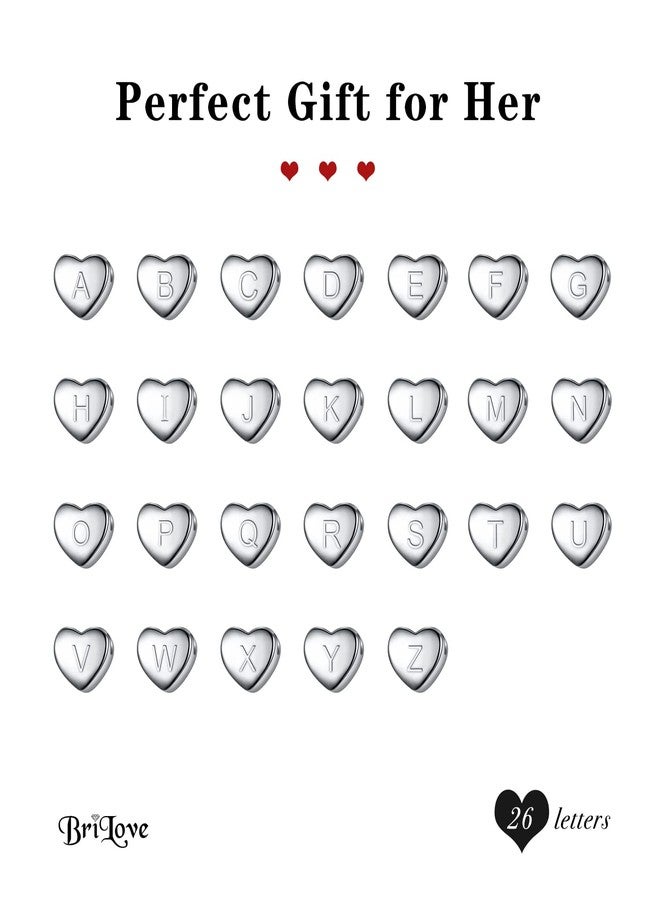 BriLove Dainty Real 925 Sterling Silver Tiny Initial Heart Pendant Choker Necklace for Mothers Day/Valentines Day/Birthday/Christmas/Anniversary Letter I - Image 5