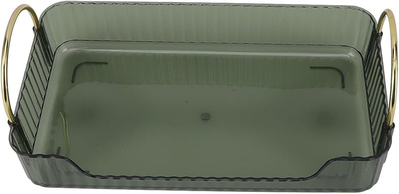 منظم الحمام الأخضر الصواني لمستحضرات التجميل والعطور والمجوهرات لطاولة الحمام - Image 5