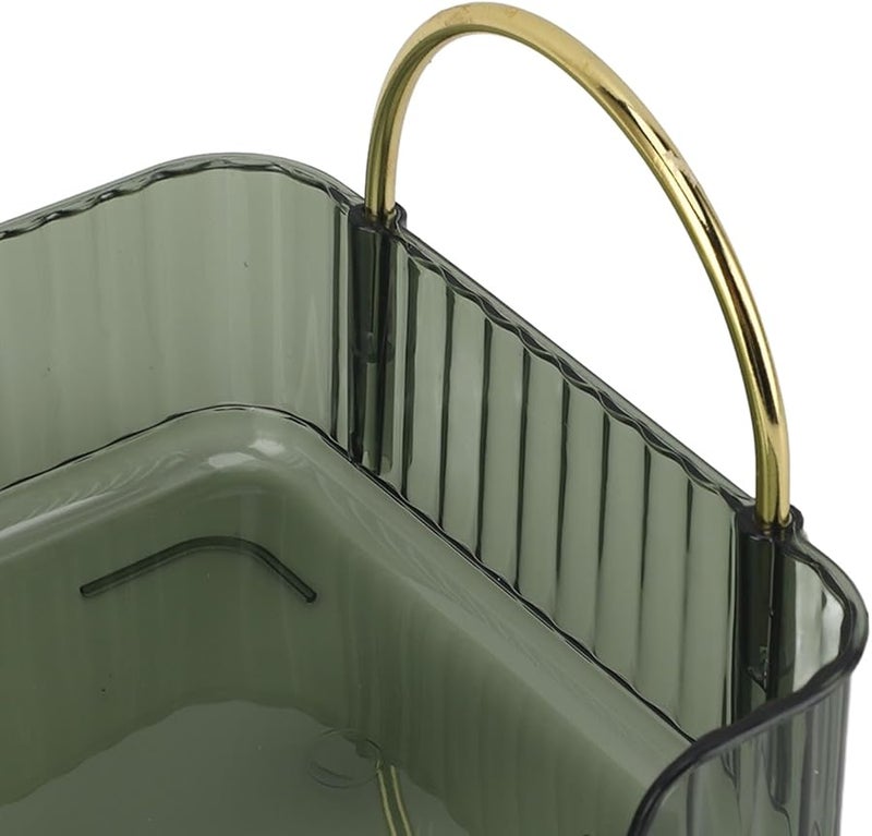 منظم الحمام الأخضر الصواني لمستحضرات التجميل والعطور والمجوهرات لطاولة الحمام - Image 4