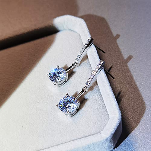 SBLING Platinum-Plated Cubic Zirconia Drop Earrings - Image 5