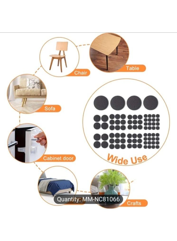 إل ديس وسادات حماية للأثاث ذاتية اللصق – مجموعة 50 قطعة لحماية أرجل الكراسي، مانعة للانزلاق ومقاومة للخدوش، بأحجام متعددة، مثالية للأرضيات الخشبية واللامينيت - Image 5