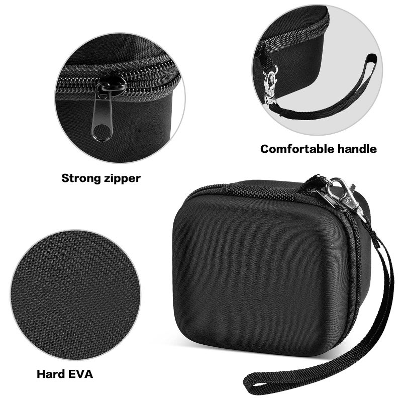 ANKHOH Case Compatible with Skull Shaver Electric Pitbull Pro Razor, Hard Travel Rotary Men Head Shavers Beard Trimmer Storage Bag with Zipper Mesh Pocket for Mustache Grooming Kit,Black-Only Box - Image 3