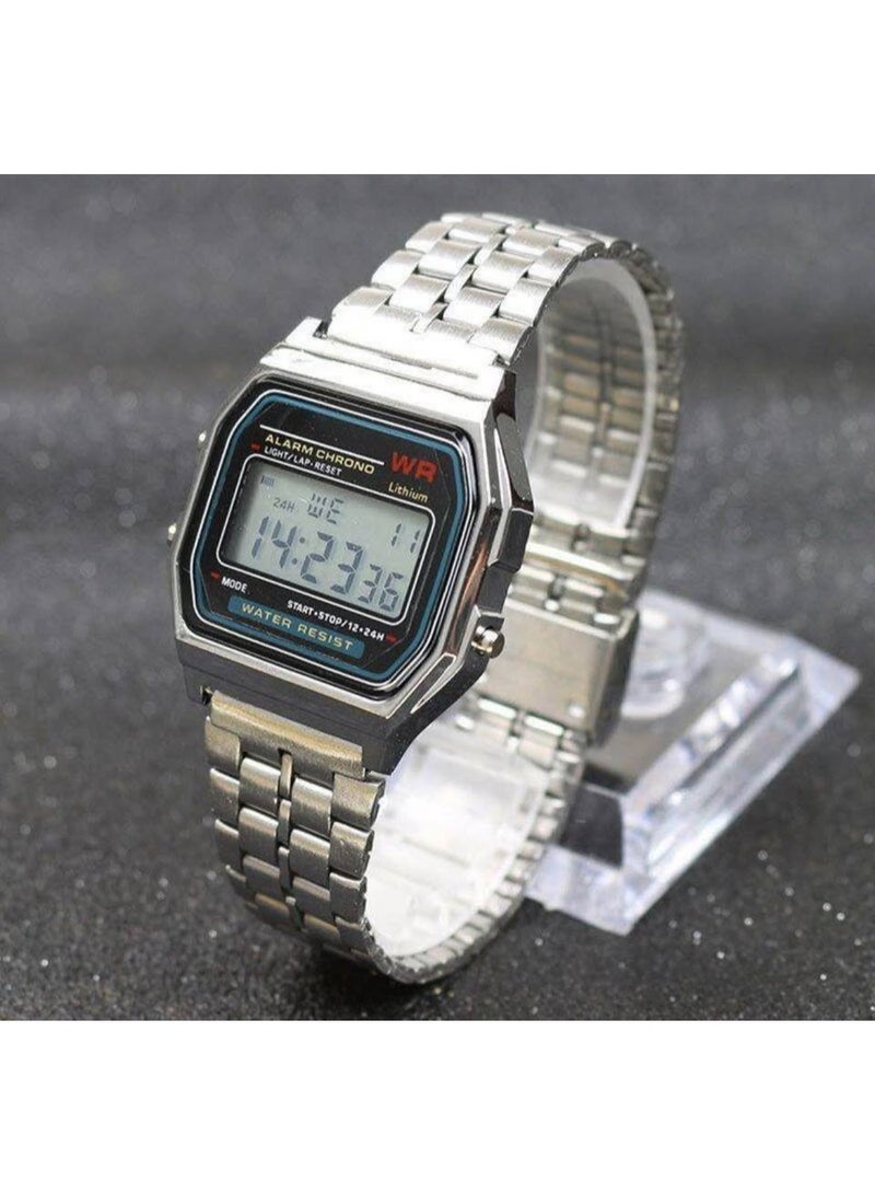 CASIO RETRO Collection Unisex Adults Watch , Silver, Bracelet - Image 1