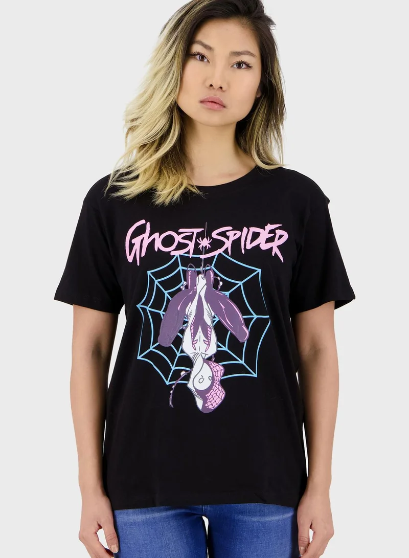 DIFUZED Spider-Man - Spider Gwen - T-Shirt (Black)