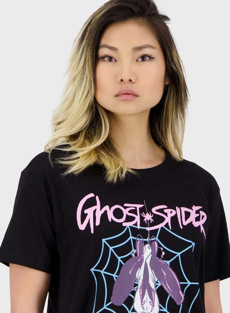 DIFUZED Spider-Man - Spider Gwen - T-Shirt (Black)