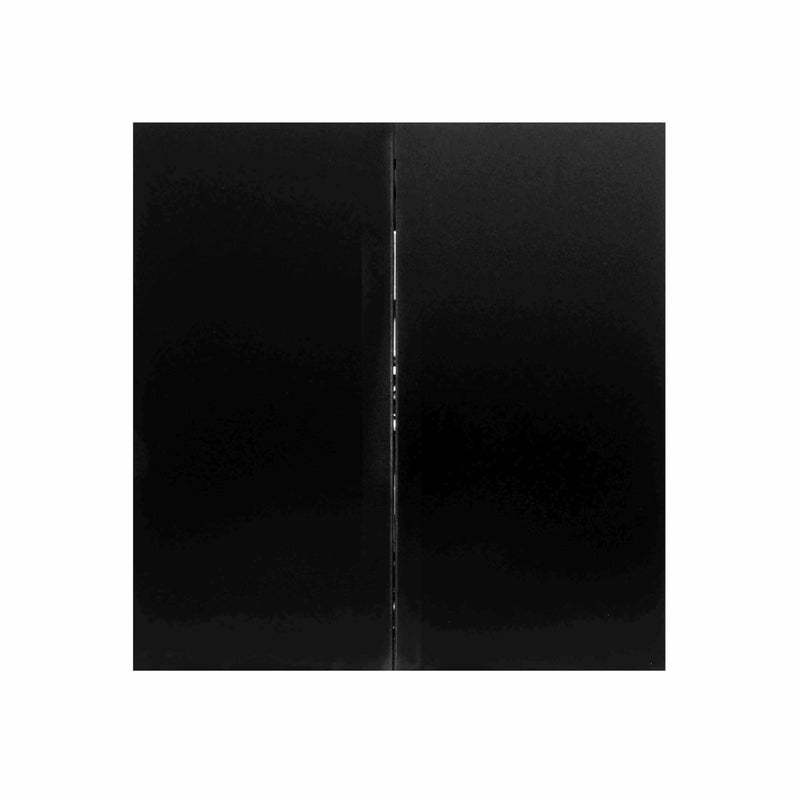 Donmarco 2 Gang 1 Way Momentary Switch – Ultra Thin Glass, Modern & Durable, Fire-Resistant Electric Switch, 15-Year Warranty, Wall Switch for Home and Office (Matt Black) - Image 1