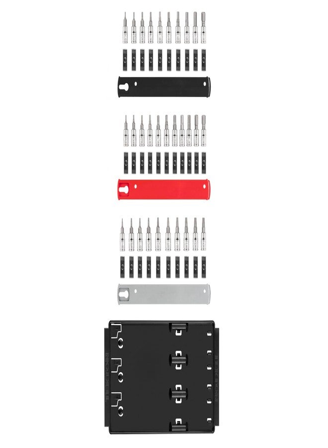 TEKTON 1/4 Inch Drive Hex and Torx Bit Socket Set with Rails and Tray, 31-Piece (5/64-5/16 in., 2-8 mm, T6-T30) | SHB90204 - Image 2