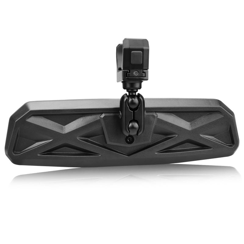SHEJISI UTV Universal Rear View Mirror for 1.5-2.0 Inch Roll Cage, Compatible with Polaris RZRã€Can am Maverickã€Honda Pioneer Talon SXSã€Kawasaki Mule KRXã€Yamaha Wolverine YXZã€Kubota RTVã€CF Zforceã€Gator - Image 1