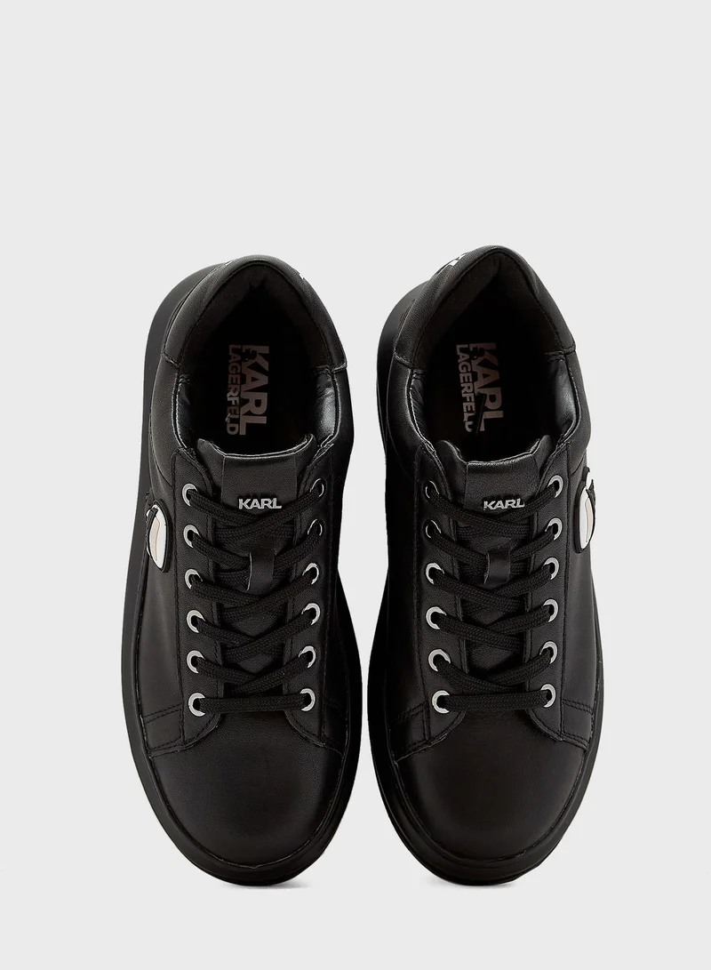 Karl Lagerfeld Embroidered Logo Sneakers