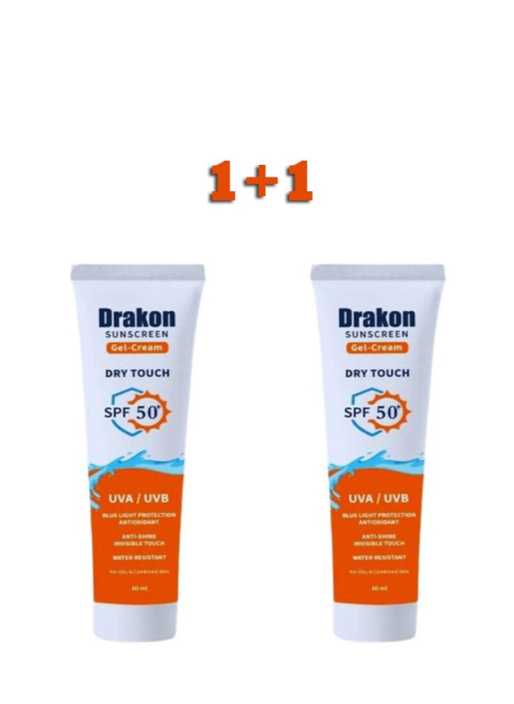 DRAKON Sunscreen Gel SPF 50+, 1+1  - Image 1